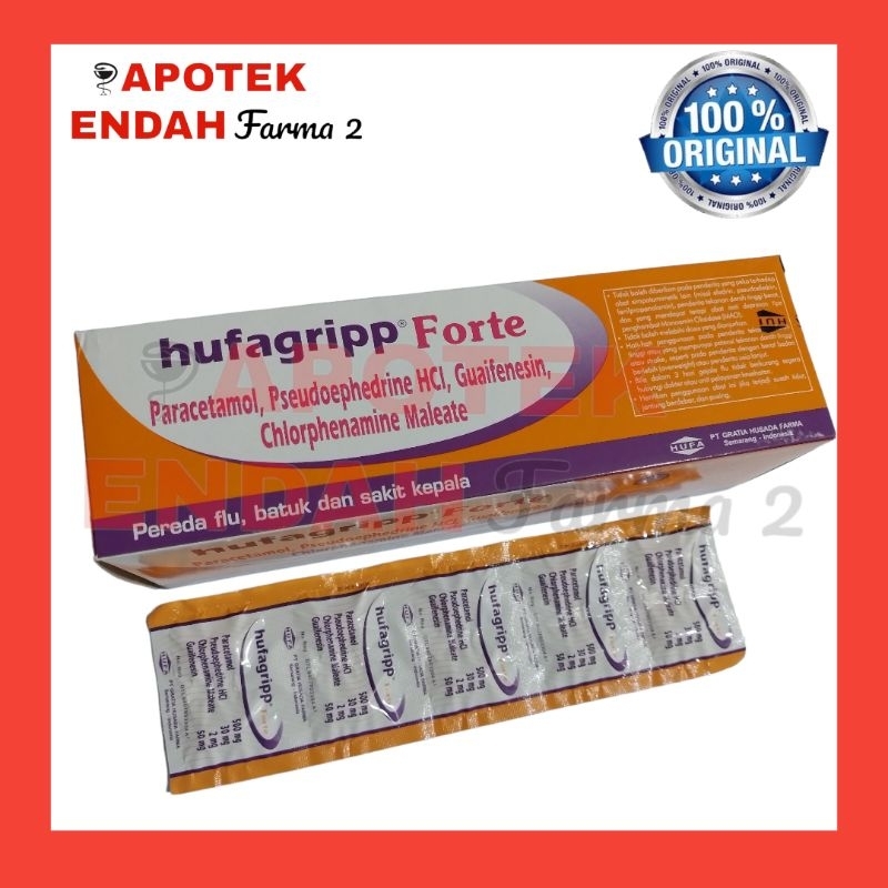 HUFAGRIP FORTE TABLET PERBOX obat demam batuk pilek