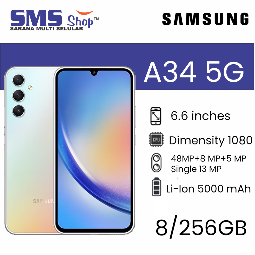 Samsung Galaxy a34 5G 8/256GB Garansi Resmi