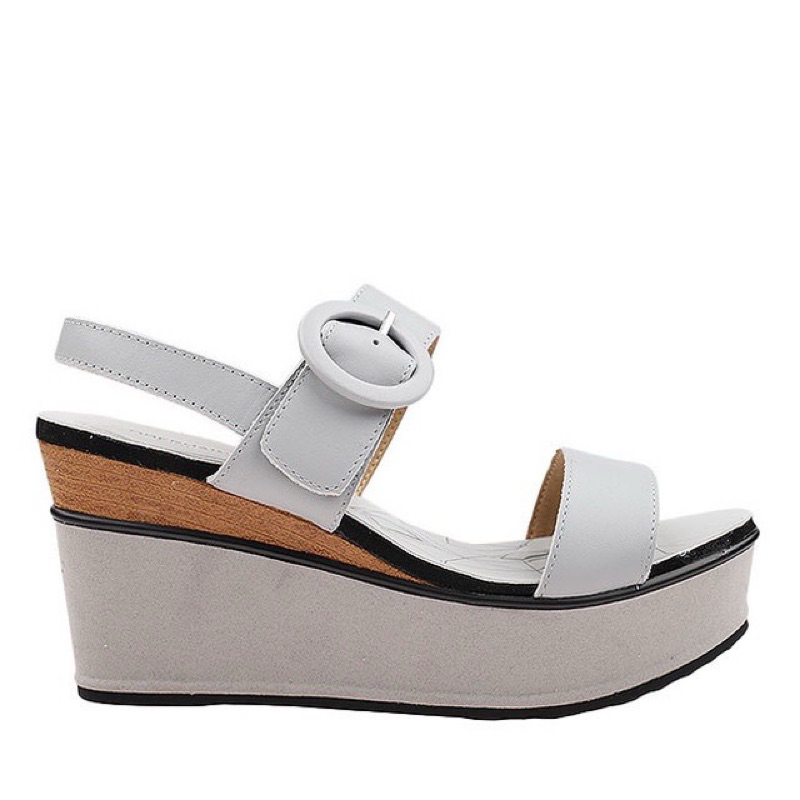 PSPGN.CO | ORIGINAL BRANDED OBERMAIN MARIDITH JUSTINE OC70278OW OFF WHITE SANDAL WANITA KULIT WEDGES