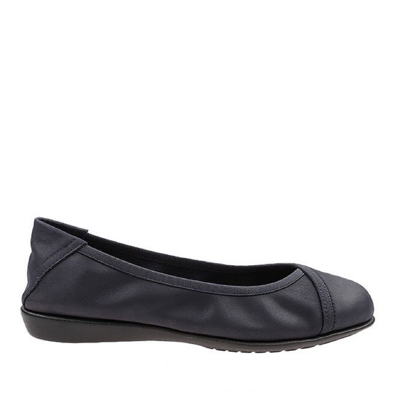 PSPGN.CO | ORIGINAL BRANDED OBERMAIN HALEY ETTA OB40131NV IN NAVY SEPATU KULIT WANITA FLAT PANSUS BA
