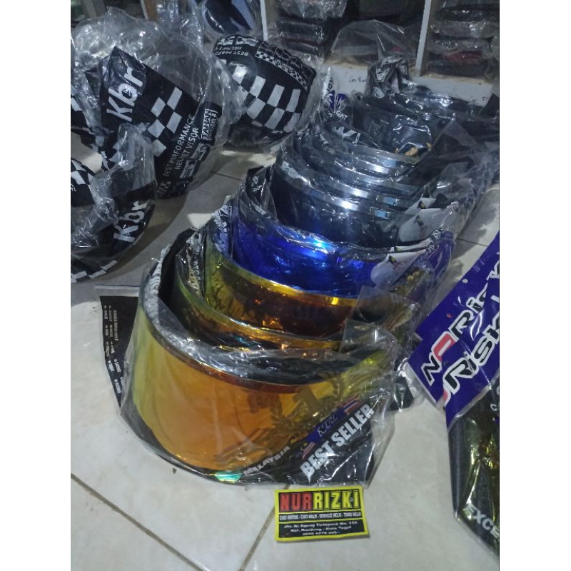 Kaca Helm KYT R10 / Kaca Helm KYT RC7 / Kaca Helm KYT K2Rider (Flat Iridium)