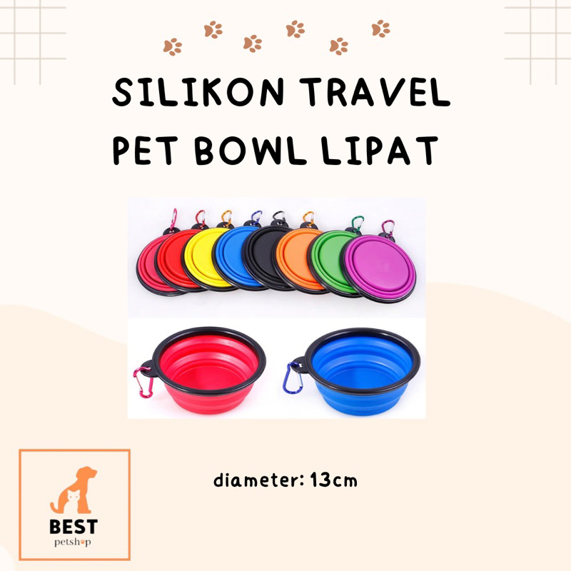 pet bowl lipat silikon