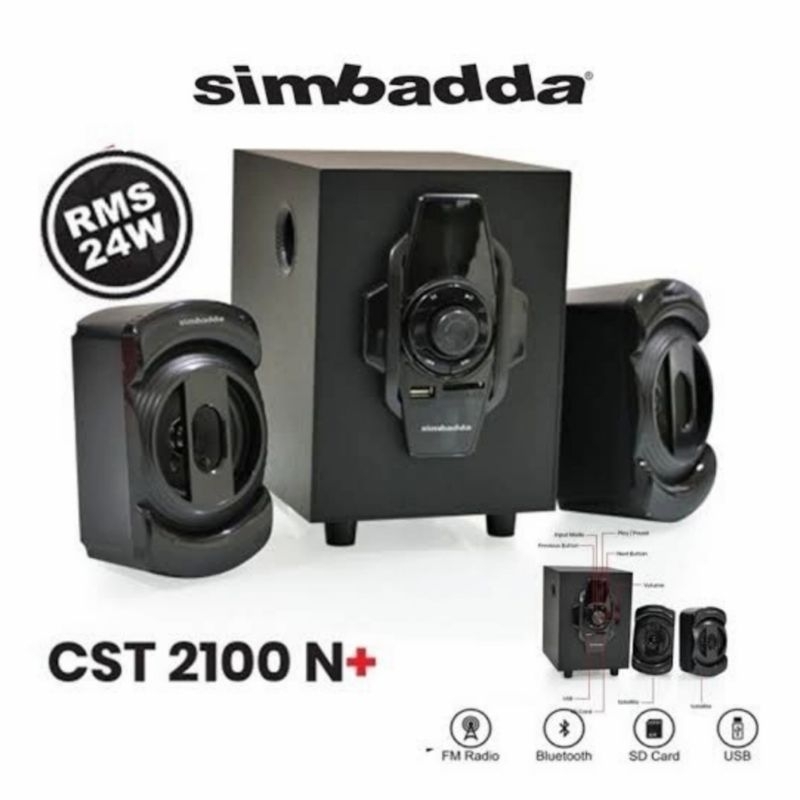 Speaker Bluetooth SIMBADDA CST 2100 N+ Speaker Simbada CST 2100N+ Radio USB AUX