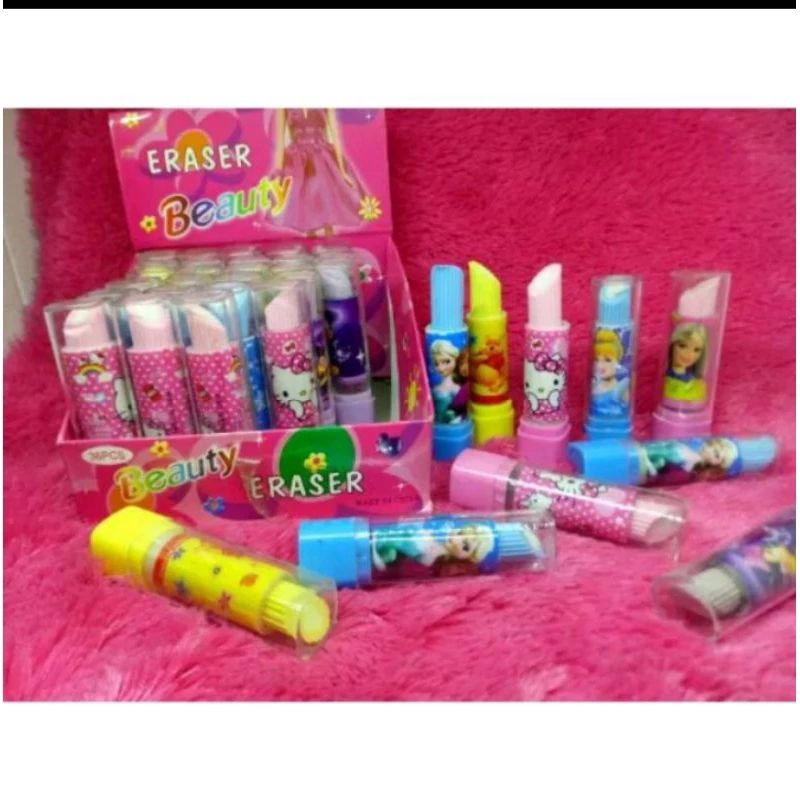 

ISI 36 PCS PENGHAPUS PENSIL MODEL LIPSTIK