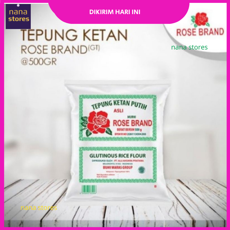 

Tepung Ketan Rose Brand Berat 500 gr