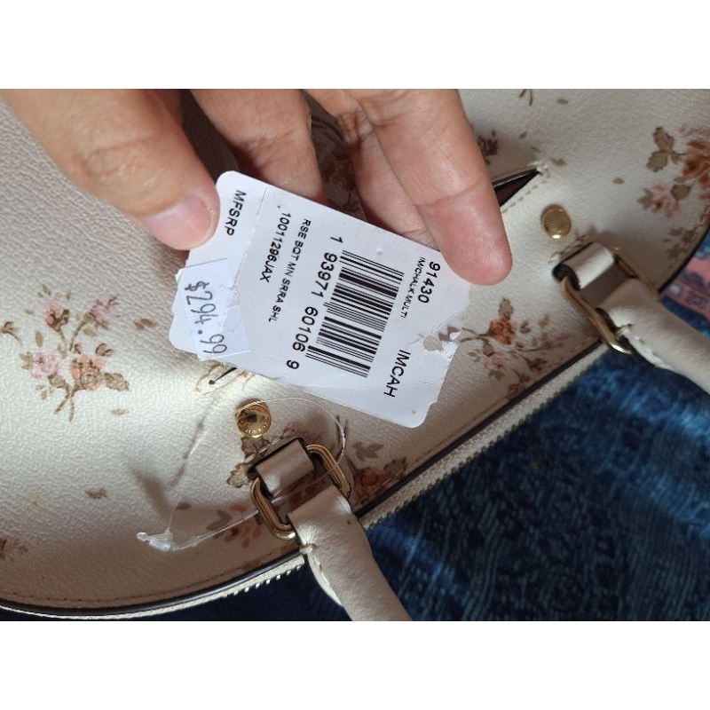 Coach Mini Sierra Chalk Flowers Preloved