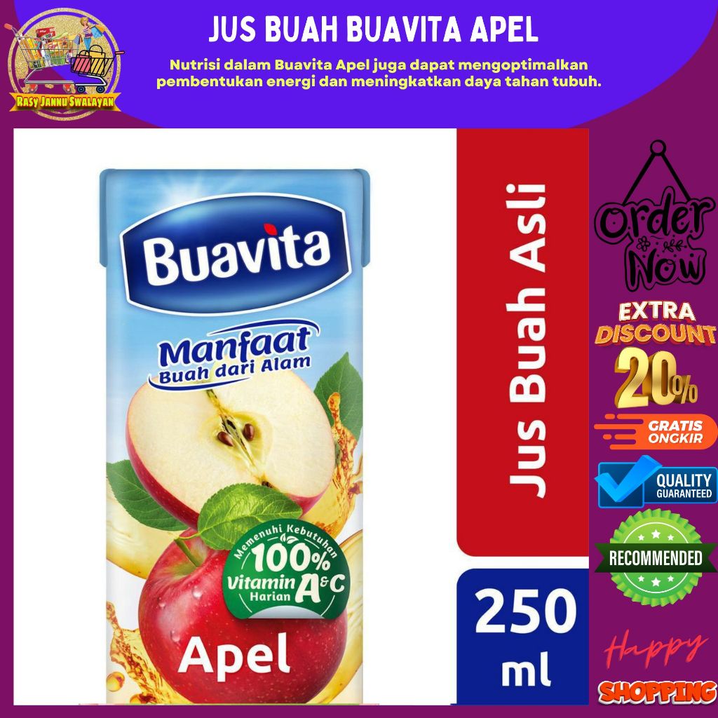 

Buavita Juice Apel 250ML