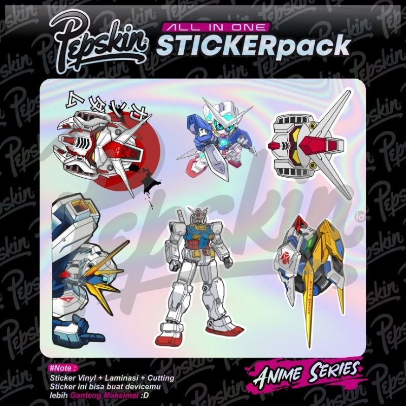 

Sticker Pack Hologram Gundam