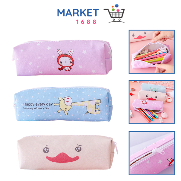 

Market1688 Tempat Pensil Pulpen Karakter Hewan Lucu Kotak Pensil Serbaguna Motif Animal Dompet pouch make up kosmetik wanita