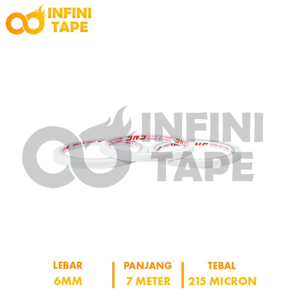 

Double Tape 6mm 1/4 Inch Brand SNS