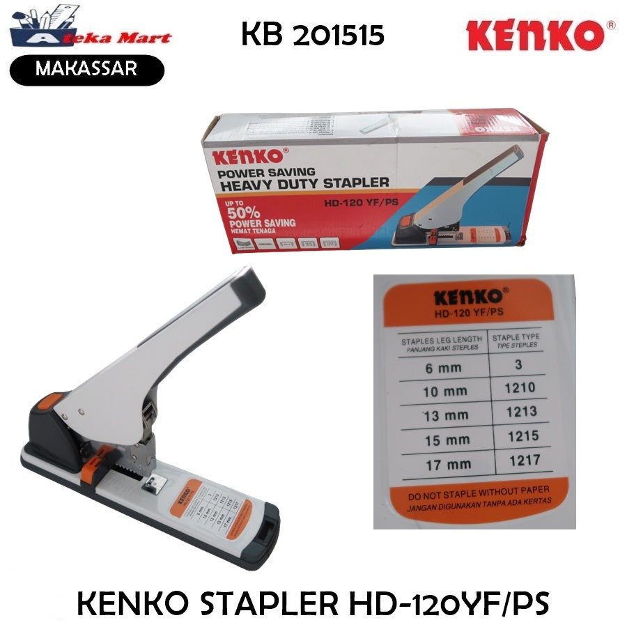 

KENKO STAPLER JILID HD-120YF/PS / HEKTER