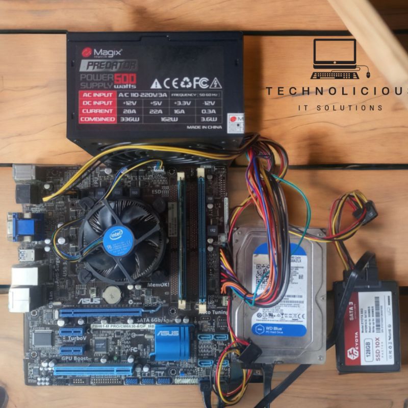 Paketan Motherboard I5-3330 tinggal naik casing