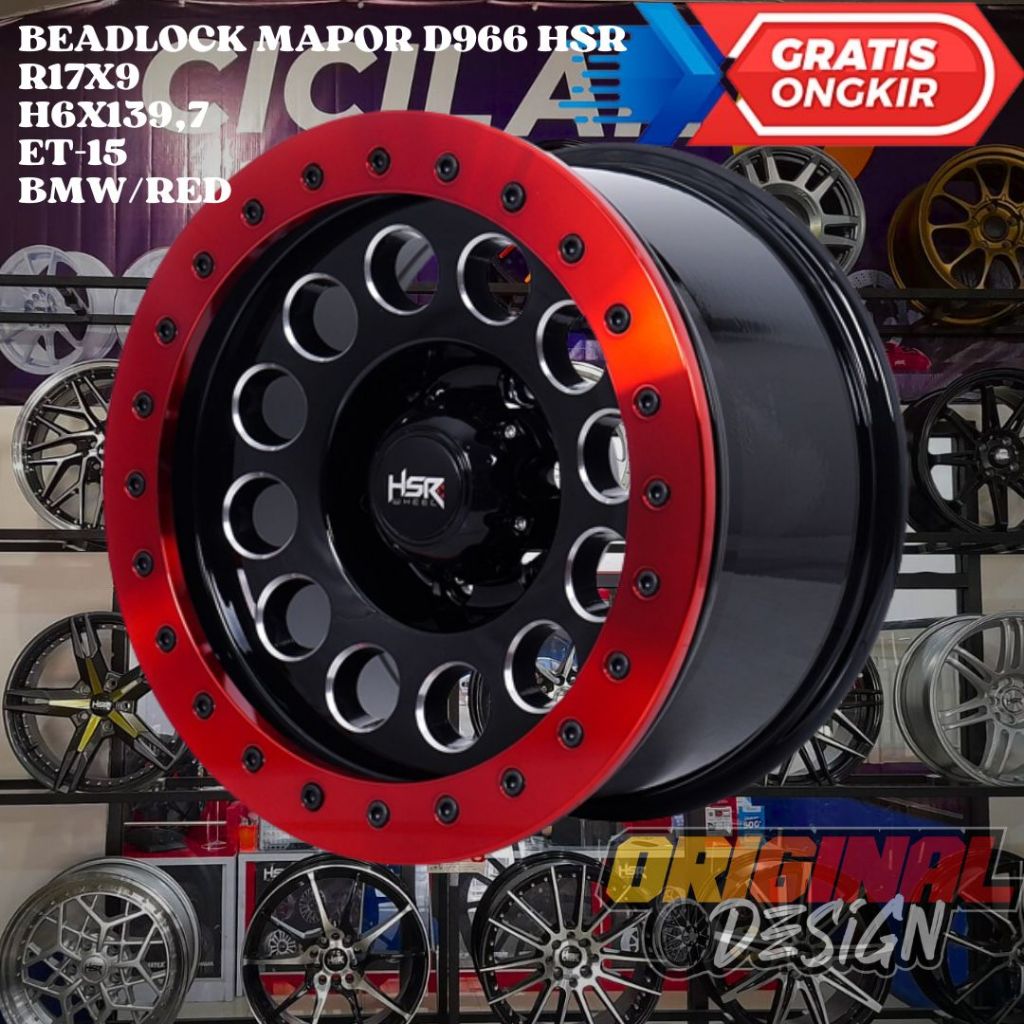 Velg Mobil COLORADO PRADO HARDTOP RANGER HSR BEADLOCK MAPOR Ring 17 R17