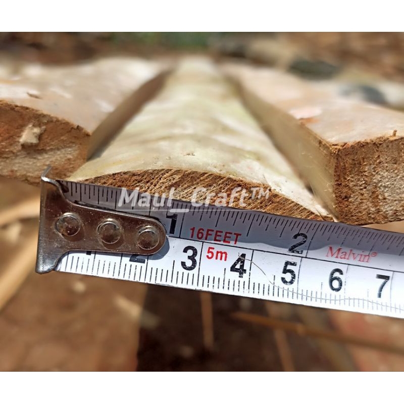 Bilah Bambu Petung Tebal diameter 5cm x 2meter Media Arku Layangan