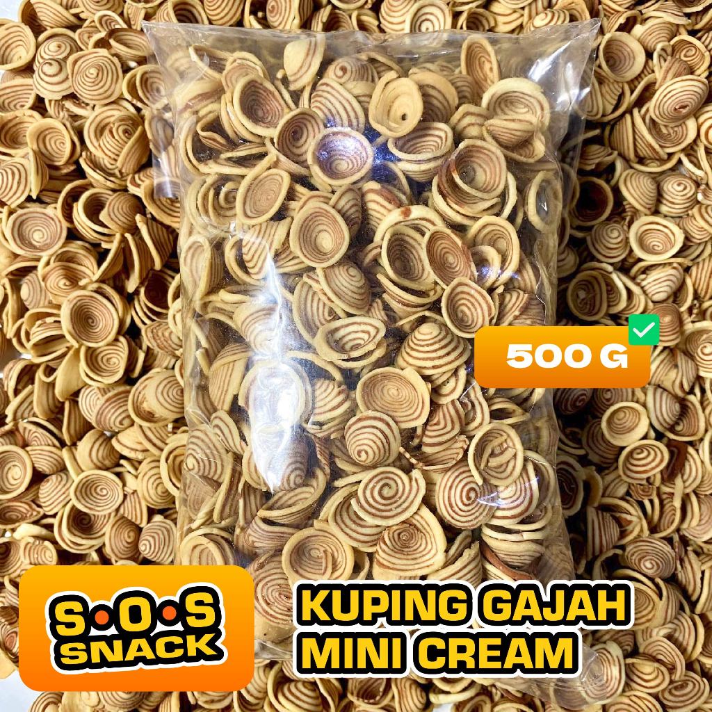 

SOS - 500 Gram Kuping Gajah Mini Crem Kemasan