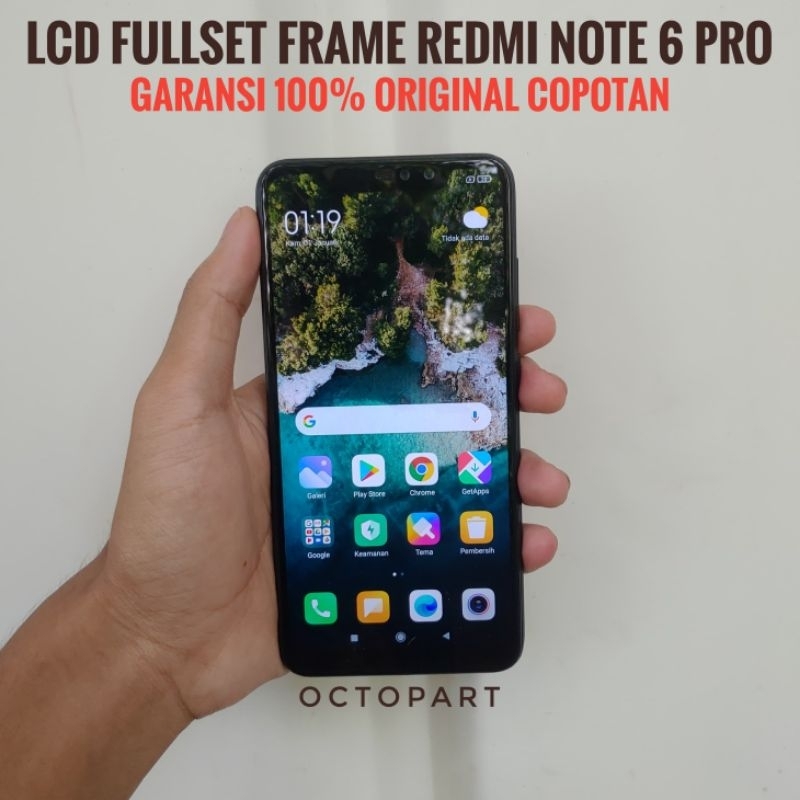 Lcd Redmi note 6 pro original copotan