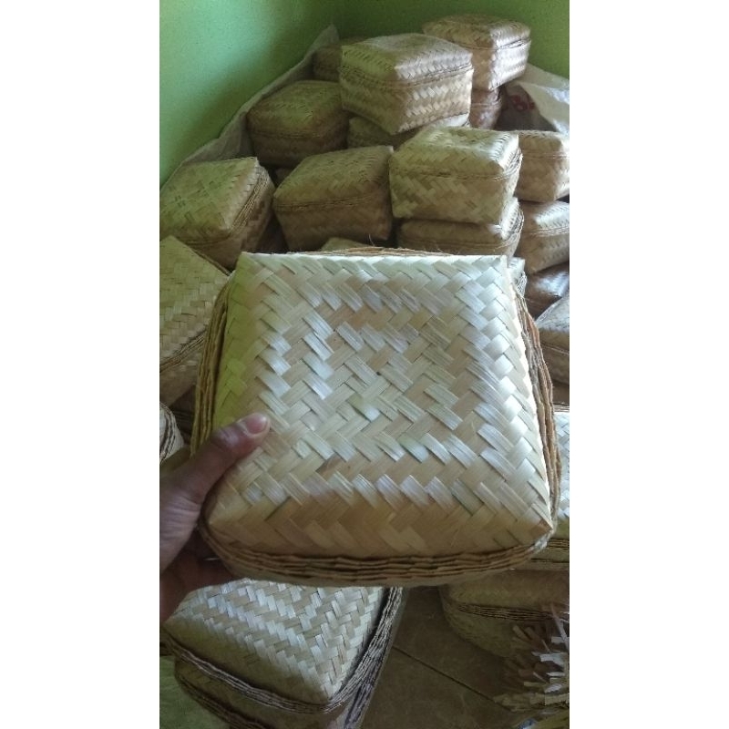 Besek bambu 20x20 | Besek hampers 20x20 | Besek bambu Hajatan