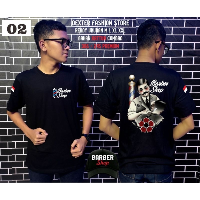 BAJU BARBERSHOP KEREN KAOS BARBERSHOP PRIA WANITA T-SHIRT PAKAIAN KANG CUKUR
