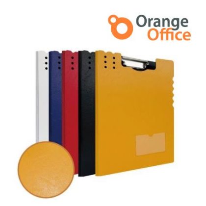 

Korea - Twotone Clipboard / dua warna papan klip with Cover A4 / Orange Office Papan Tulis / Papan Jalan A4