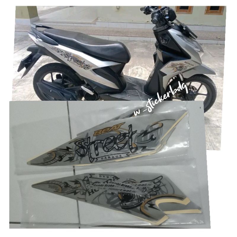 Striping Lis Bodi Honda Beat Street 2021 Silver