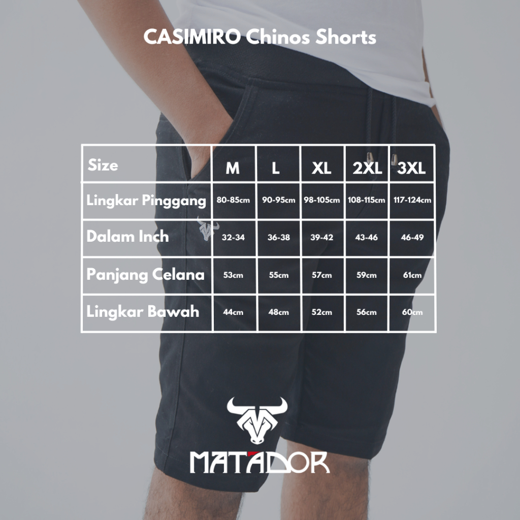 CUCI GUDANG MATADOR - Casimiro Celana Pendek Pria Cinos