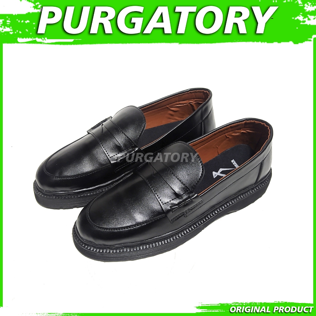 PURGATORY Sepatu Loafers Formal Pria Docmart Slop