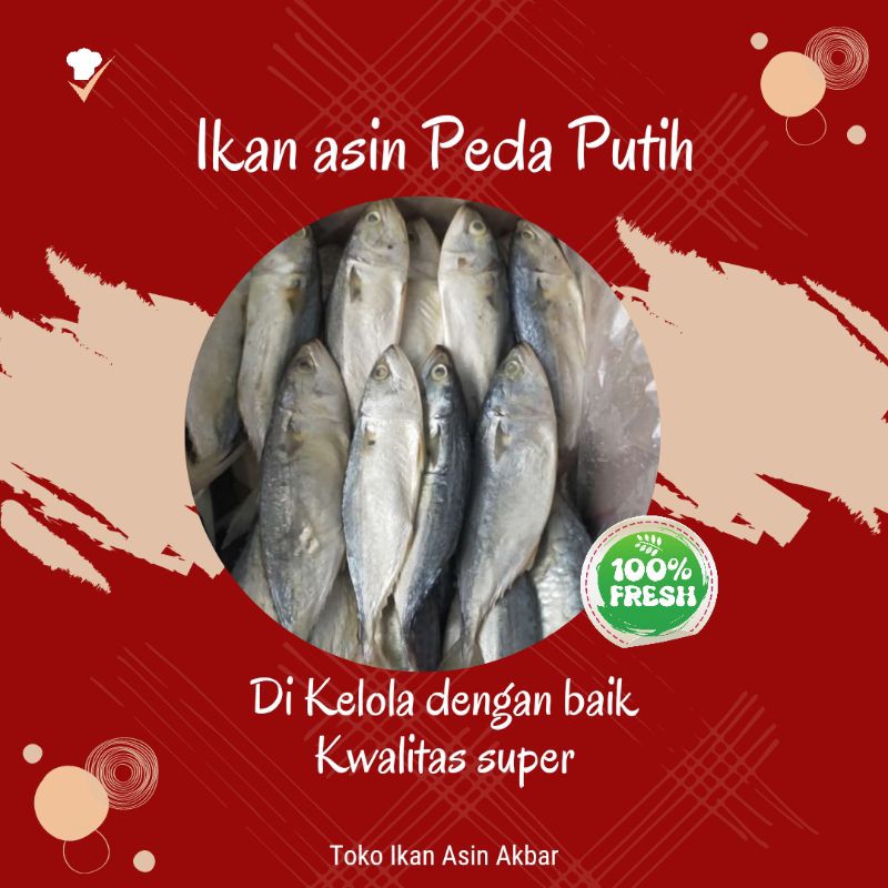 

Ikan asin peda putih 1ons(100gram)
