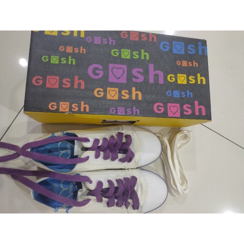 SEPATU GOSH ORIGINAL/ GOSH SHOES/ SEPATU PUTIH GOSH/ sneakers gosh