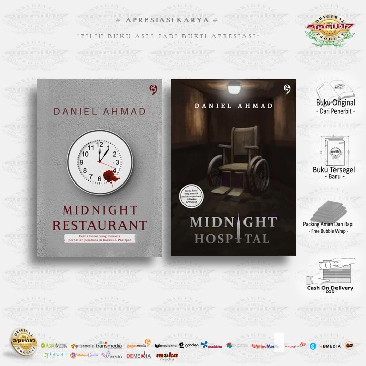 NOVEL MIDNIGHT RESTAURANT / MIDNIGHT HOSPITAL - Penulis : Daniel Ahmad , Penerbit: Gagas Media