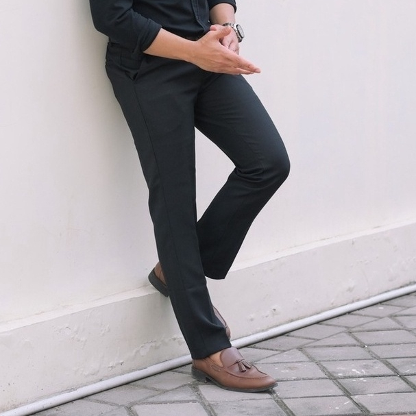 Celana Panjang Pria Formal Slim Fit Casual Formal Kerja Kantoran Korean Style Kekinian