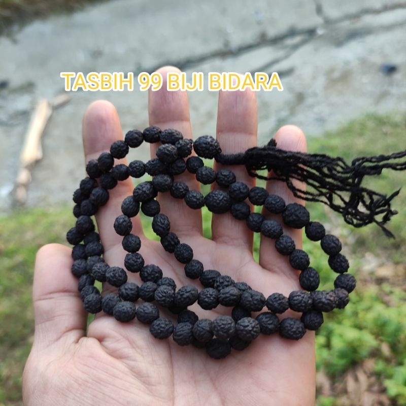 TASBIH BIJI BIDARA HITAM ISI 99