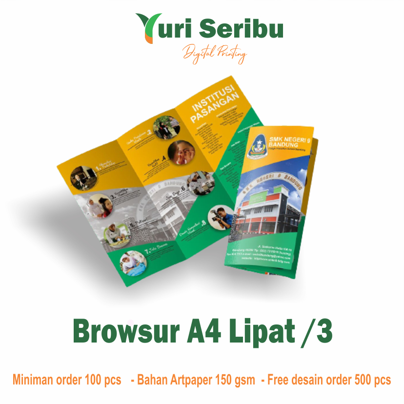 

Cetak Browsur A4 /Cetak Flyer A4 lipat 3