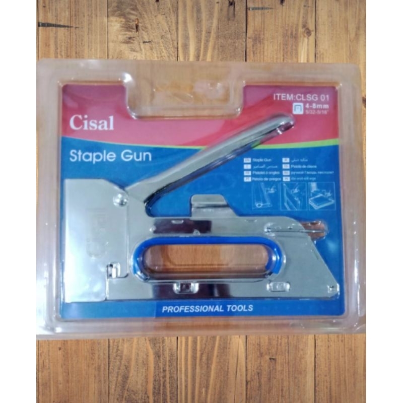 

Staples Cisal Tembak Stapler Stainless Guntacker Jok kulit Kayu - Hekter Gun Tacker