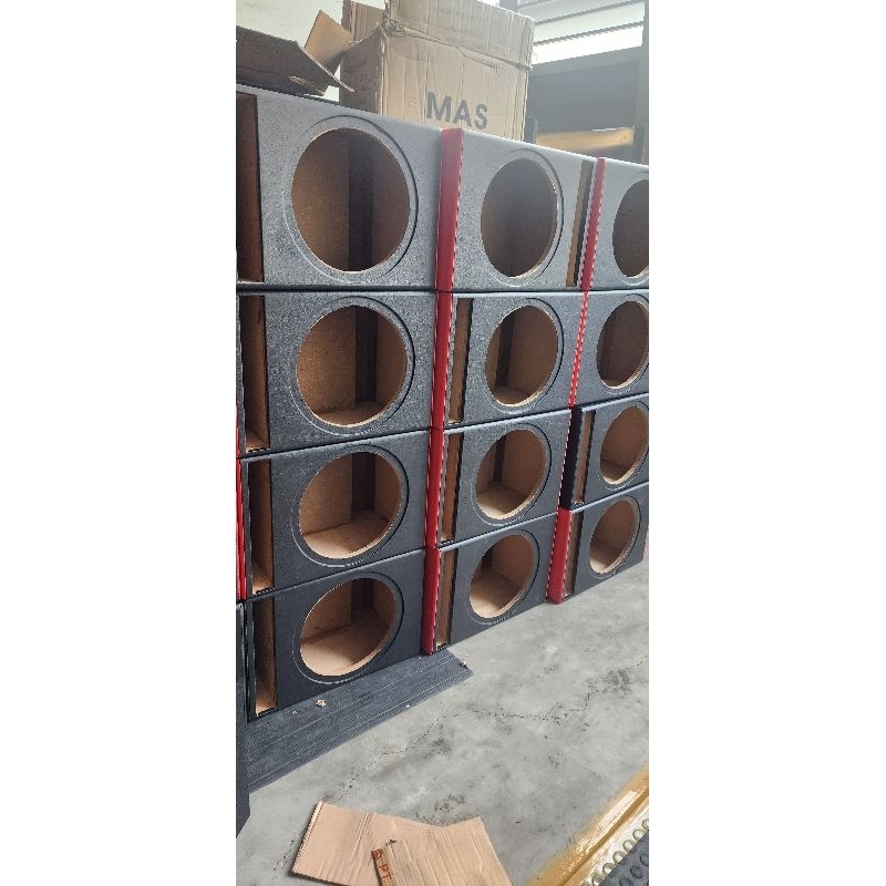 Box Audio 12inch Model Slot Samping, Tebal 1.5cm