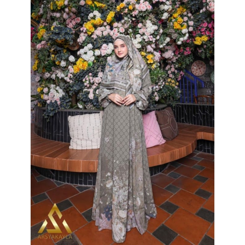 GAMIS WANITA ALIRA SET HIJAB