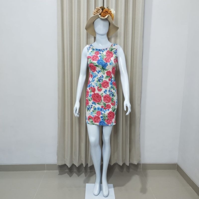 Dress bodycon bunga 068