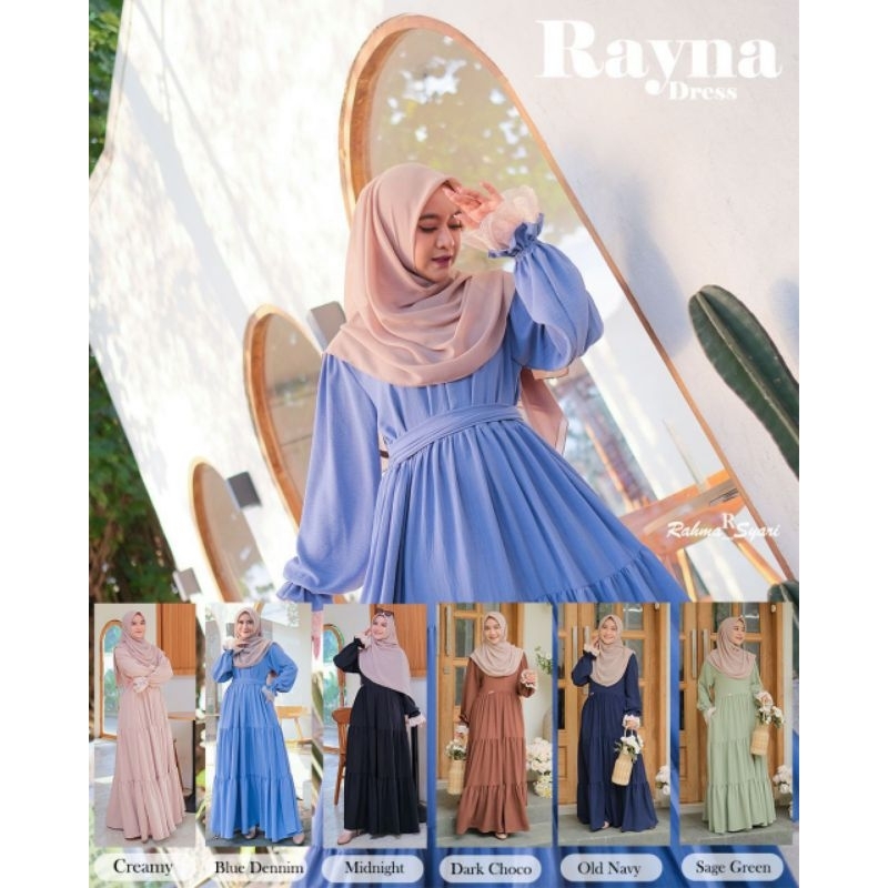 Moslem Ori Gamis Busui Friendly Aira Flow Cringkle Rayna Dress By Rahma Syari (Ready Please Cekstok)