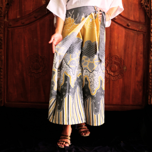 CELANA KULOT LAYER BATIK WANITA KATUN PREMIUM MOTIF BATIK PARADISE PEKALONGAN