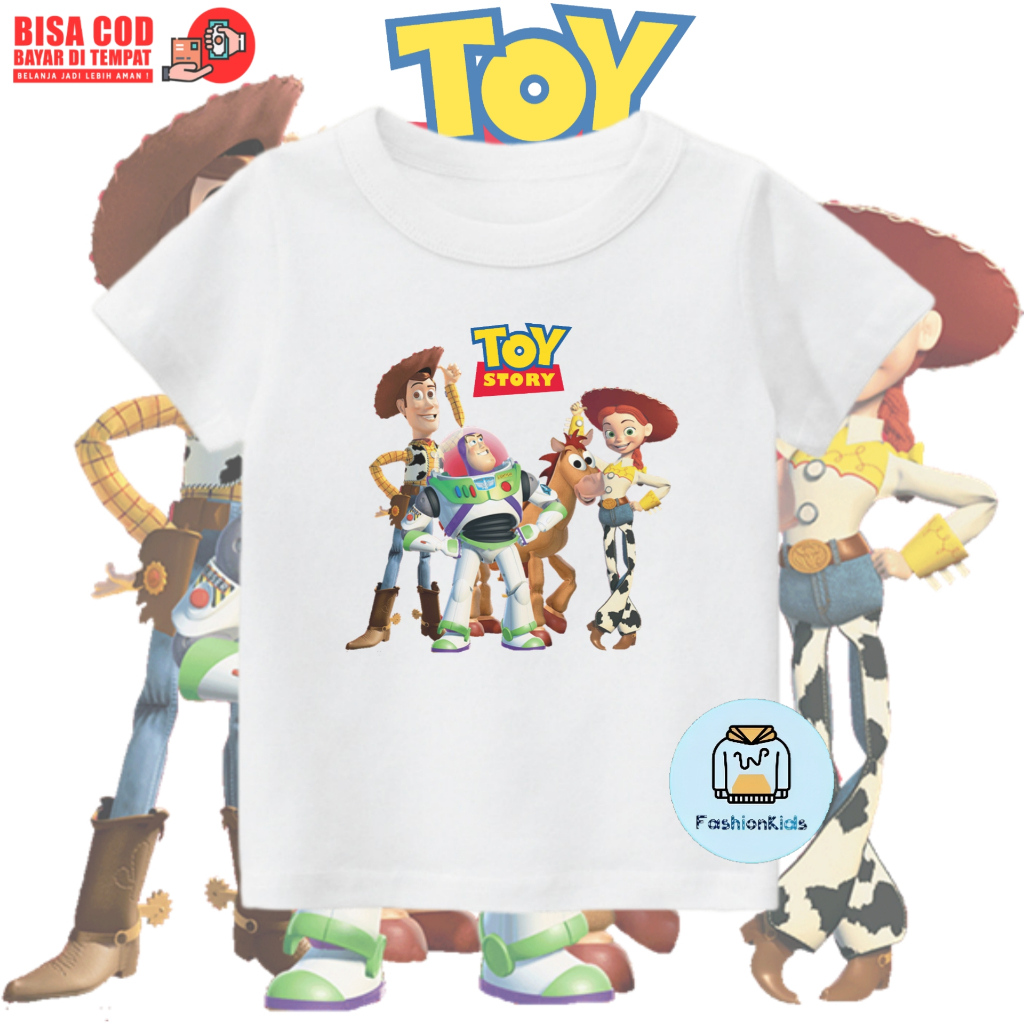 Kaos T-Shirt Anak Toy Story / Baju Kaos Anak Toy Story