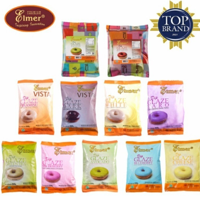 

[oddsolshop] pekanbaru/Elmer Dip Glaze Saus Manis Untuk Donat 200GR Donut Sweet Sauce Bahan Kue Cake