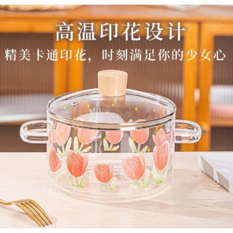 Panci Kaca Tahan Panas Bahan Borosilicate