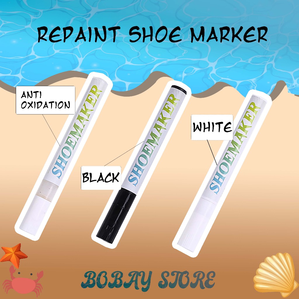 Boost Marker Shoe Marker Spidol Sepatu Repaint Sepatu Putih Hitam