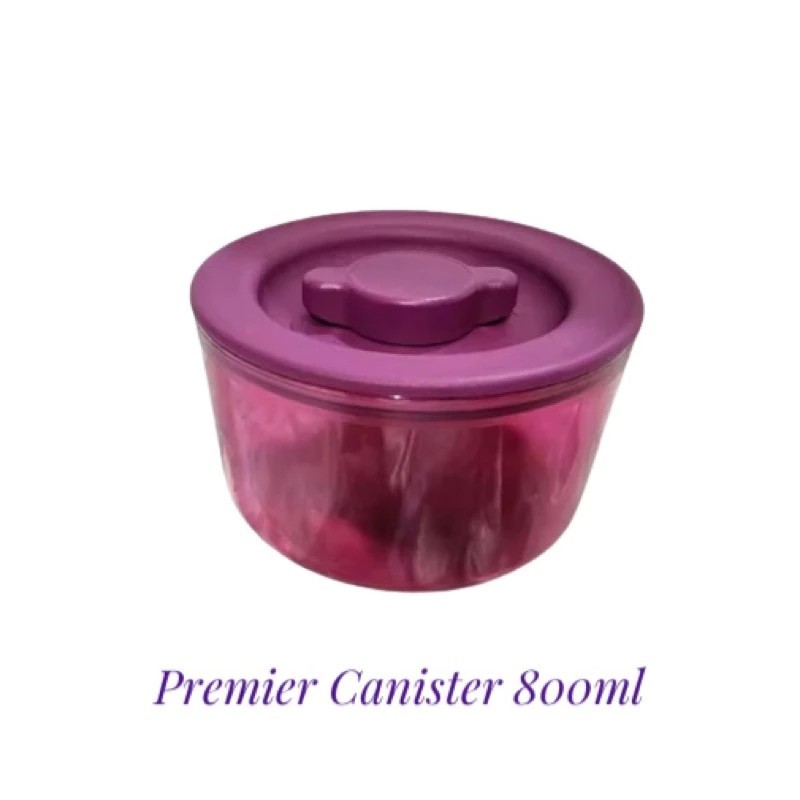Tupperware premier canister toples crystal ungu