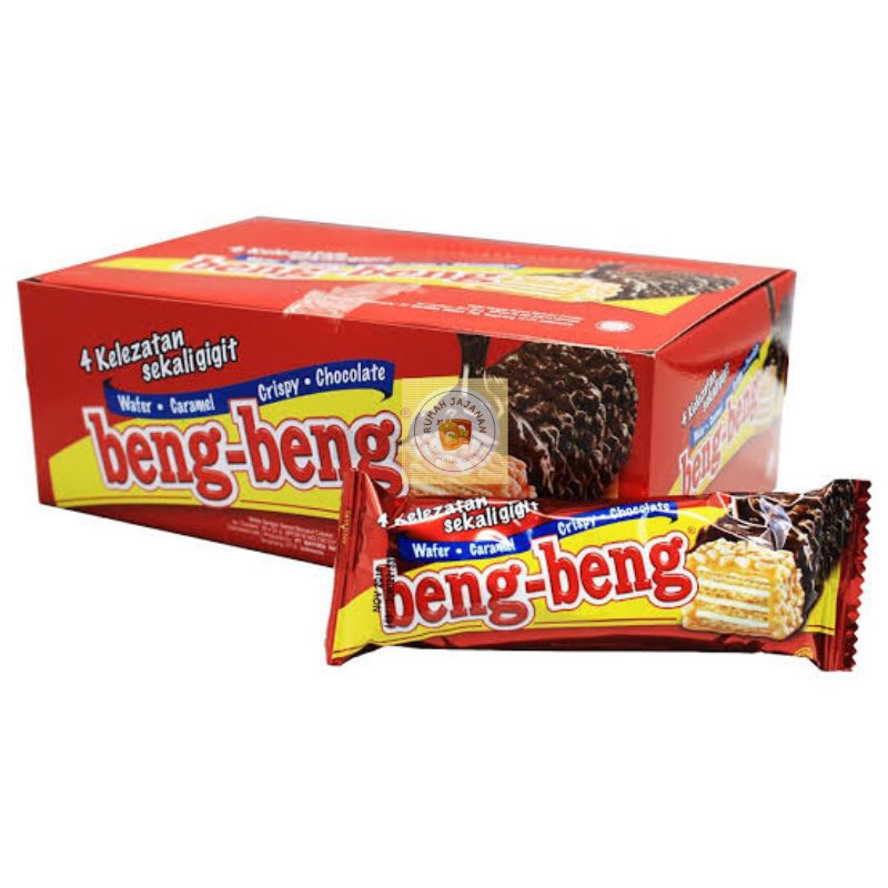 

Beng Beng Chocolate Wafer Caramel Reguler Original Mayora snack wafer pack