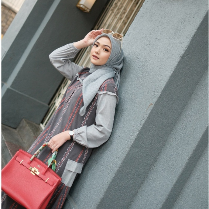 SETATAMUDA - Jevana Dress - Dress Katun Tenun Premium - Motif Etnic - Uk S - Bigsize - Gamis Wanita