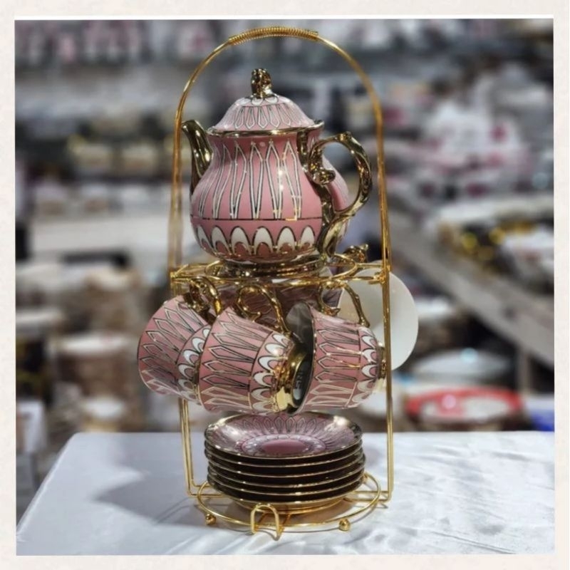 Tea Set Keramik Nakami Hanger Gold