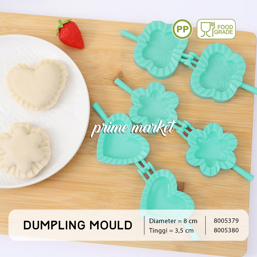 Cetakan Pangsit Pastel Roti Bentuk Bunga Hati DIY Dumpling Mold Cetakan Kulit Pangsit Cetakan Dumpli