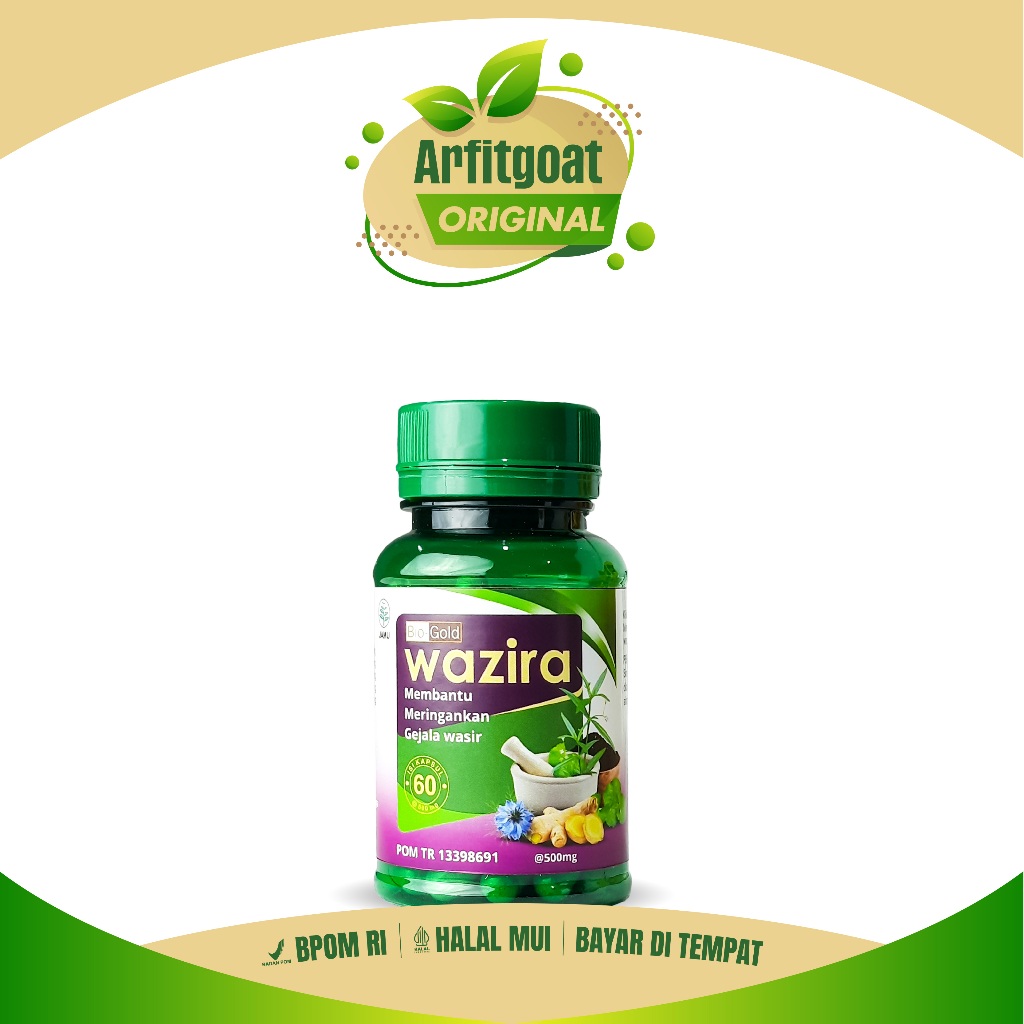 WAZIRA Obat Herbal Alami Atasi Wasir Ambeyen Ambeien Memperkecil Benjolan Ambeien