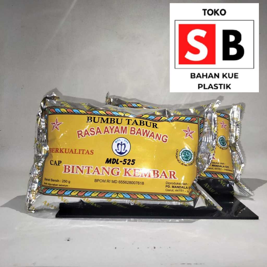 

BUMBU TABUR PENYEDAP BINTANG KEMBAR AYAM BAWANG 250GR ASIN BASRENG 1/4