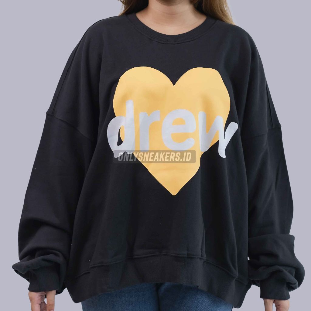 DREW HOUSE INFINITE LOVE BOXY BLACK CREWNECK